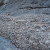 Various rock formations line the canyon walls.