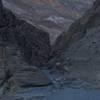 Climbing through the wash is fairly easy in the morning, as the canyon is shaded from the sun.