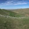 Looking down Corrals Trail, facing north, with the Scott's Trail junction behind us.