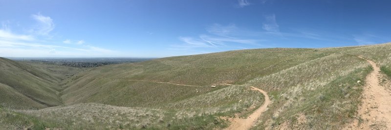 Urban Connection provides a fantastic view of downtown Boise. It's especially "breathtaking" if you climb this section from Bob's instead of taking the more gradual path up from Highlands.