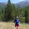 Running the trail in Willard Creek.