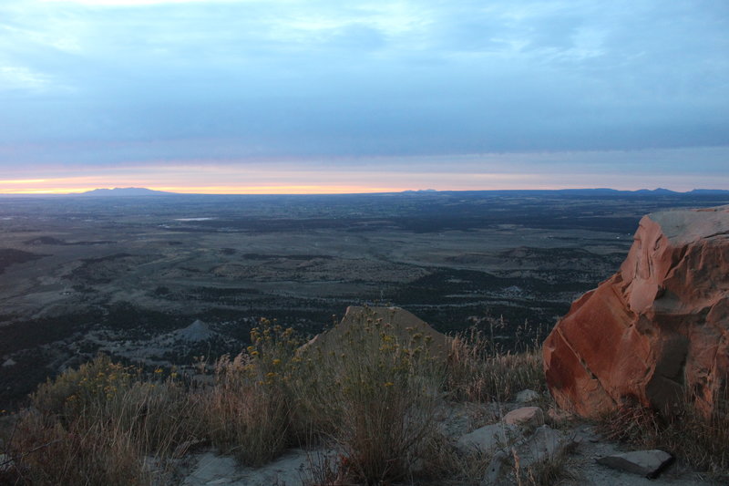 View from the Mesa Verde Knife Edge Trail.