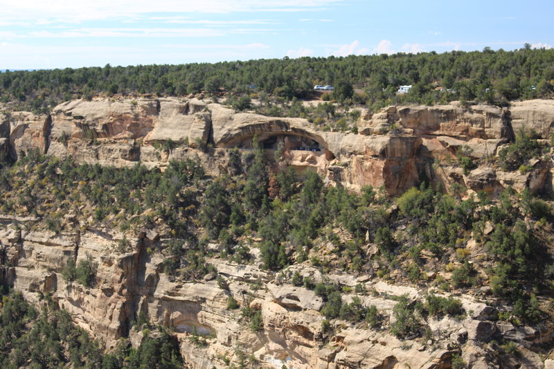 View of Balcony House from the Soda Canyon Overlook Trail.