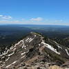 The Mount Washburn Trail from the top of Mount Washburn.