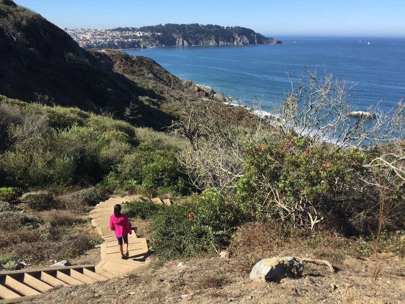 Along the Batteries to Bluffs Trail.