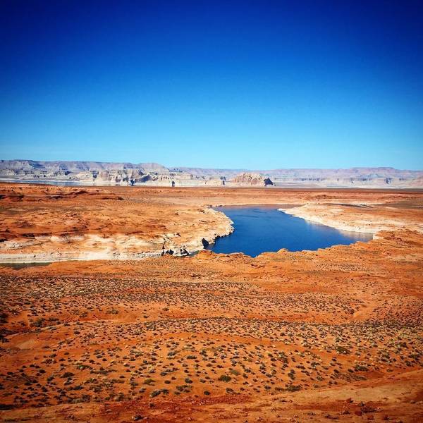 Overlooking one arm of Lake Powell