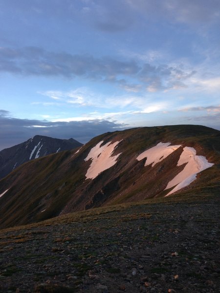 Grays and Torreys in the background.  These are the two 14ers for the day