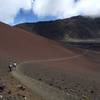 Looking south from Kamoaopele across the Haleakala Crater.