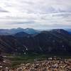 On top of Grays.  Mt. Edwards is out of view on the left.  Argentine is in the middle and Squaretop is in the background.