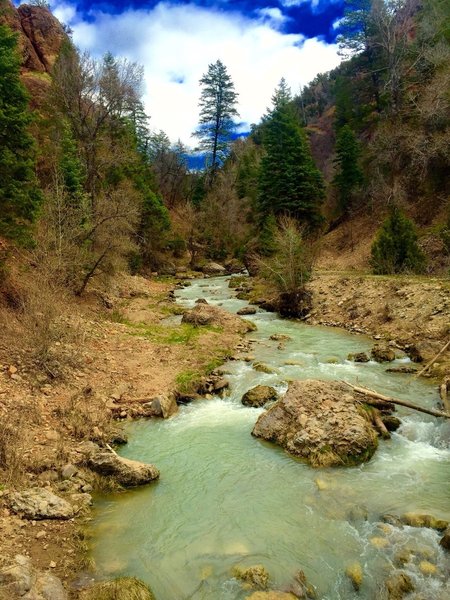 Diamond Fork Hot Springs Trail.