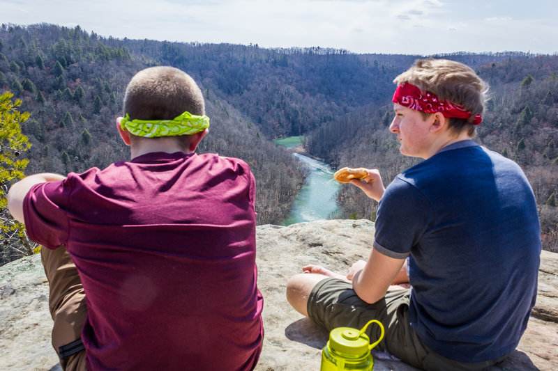 Lunch over the river.