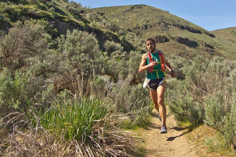 Finishing off the Yakima Skyline 25k at the base of the Umtanum Vista Trail