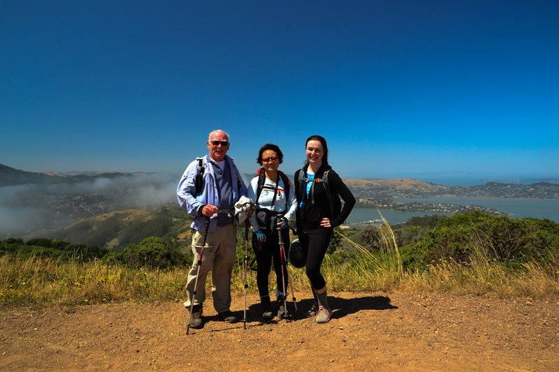 Enjoying the Marincello Trail.