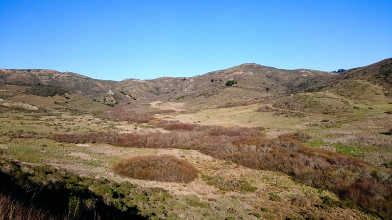 The lower part of the Miwok Trail.