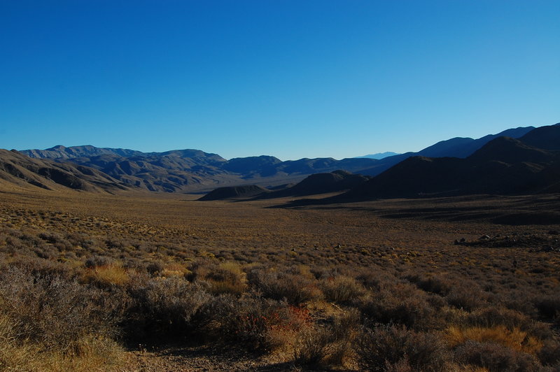 Overlooking the valley.