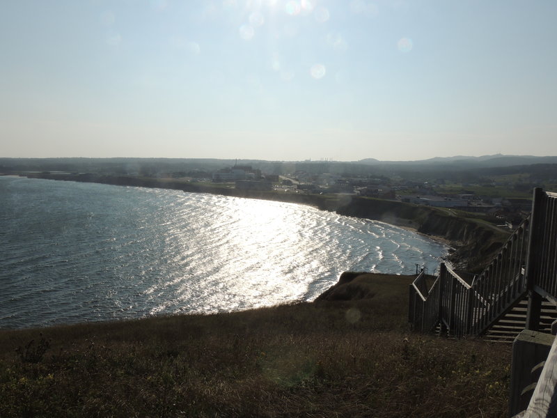 Looking over the island from on the look off.