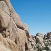 Rock fields are popular with climbers.  There are plenty of opportunities for various skill levels.