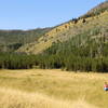 Running up McClellan Creek Trail on the HURL Elkhorn 50M/50K course.