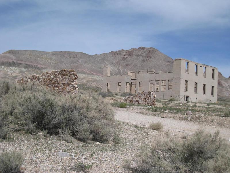 The ruins of Rhyolite.