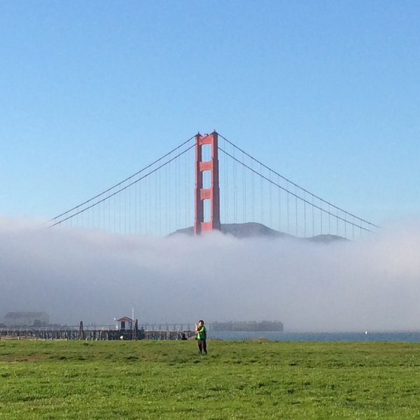 Fog rolling in.