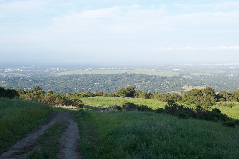 Even as it descends into the preserve, the views are spectacular.