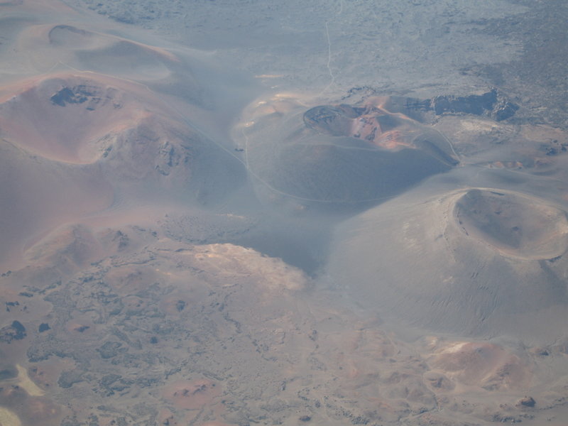 Aerial view over Haleakala. with permission from John McCall