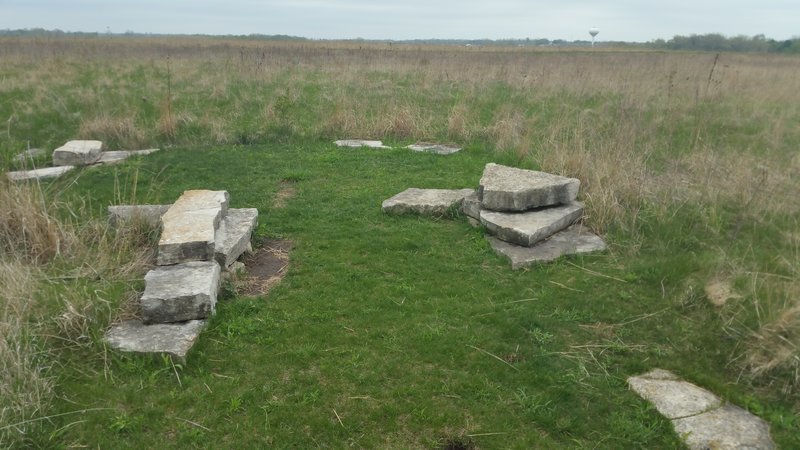 You can sit on these rocks if your too exhausted at the 500 yard halfway point.