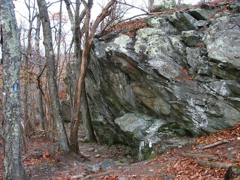 Large rock overhang, Frazier Discovery Trail. with permission from rootboy