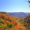 The view down valley from Fiery Gizzard.