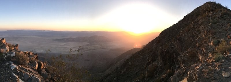 Panorama of the views from the trail.