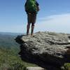 Looking over the beautiful Blue Ridge Mountains from the Chimneys near Table Rock Mountain.