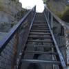 Part of the stairway up to the lookout.