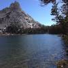 At Young Lakes looking at Ragged Peak.