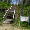 Manual escalator at the trailhead.