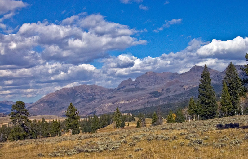 Peaks in Slough Creek to the north of Yellowstone Park with permission from Ralph Maughan