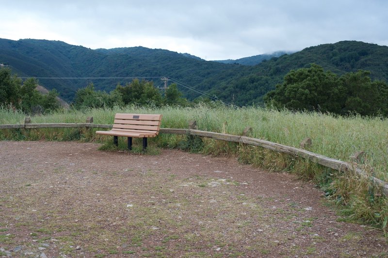 Bench at the top of St. Joseph's Hill.