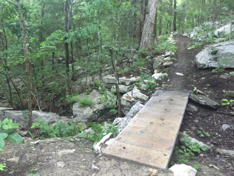 Well-constructed bridge on Bankhead Trail.