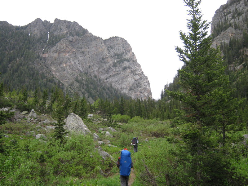 Heading down Death Canyon.