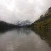 Cloudy fall day at the boat dock on Lake Josephine.