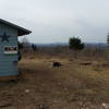 The Eagle's Nest shelter on the Uwharrie Trail Extension at the top of Little Long Mountain.