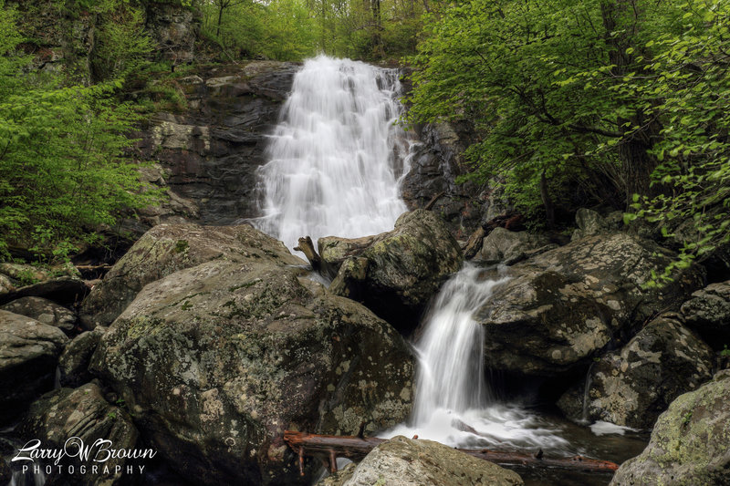 The second of 6 waterfalls in Whiteoak Canyon (the 1st being the very upper falls).