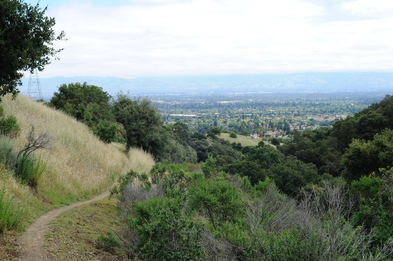 Views of Silicon Valley from the trail.