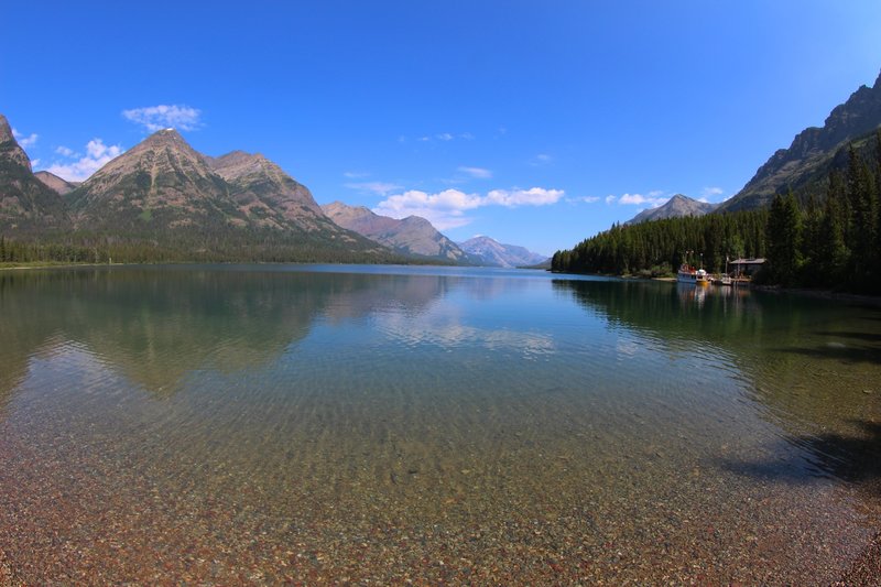 Waterton Lake at Goat Haunt.