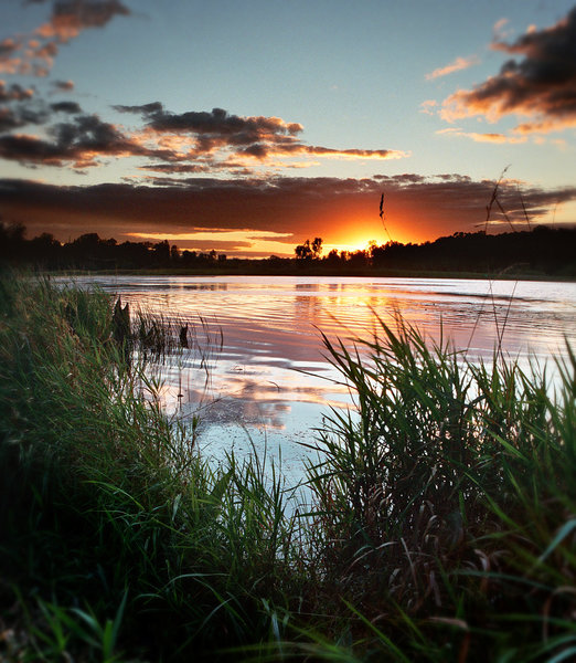 Defiance Lake sunset.