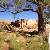 Old ruins along the Pine Creek Trail.