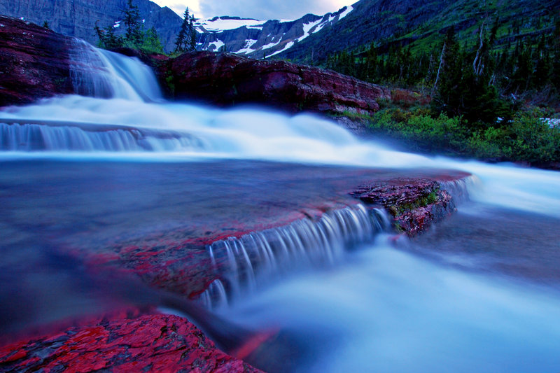 Helen Lake waterfall. with permission from Mike Conlan