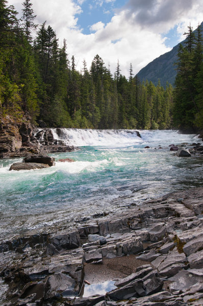 Glacier Runoff - Glacier National Park.