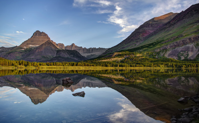 Along the shores of Lake Josephine. with permission from danhester