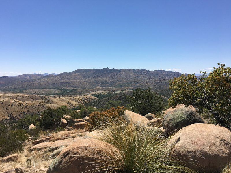 Looking east over Happy Valley with Little Rincons in the distance.