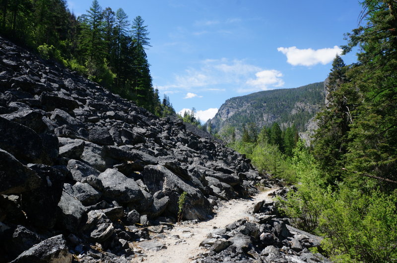 Rock quarry on the Bear Creek Trail.